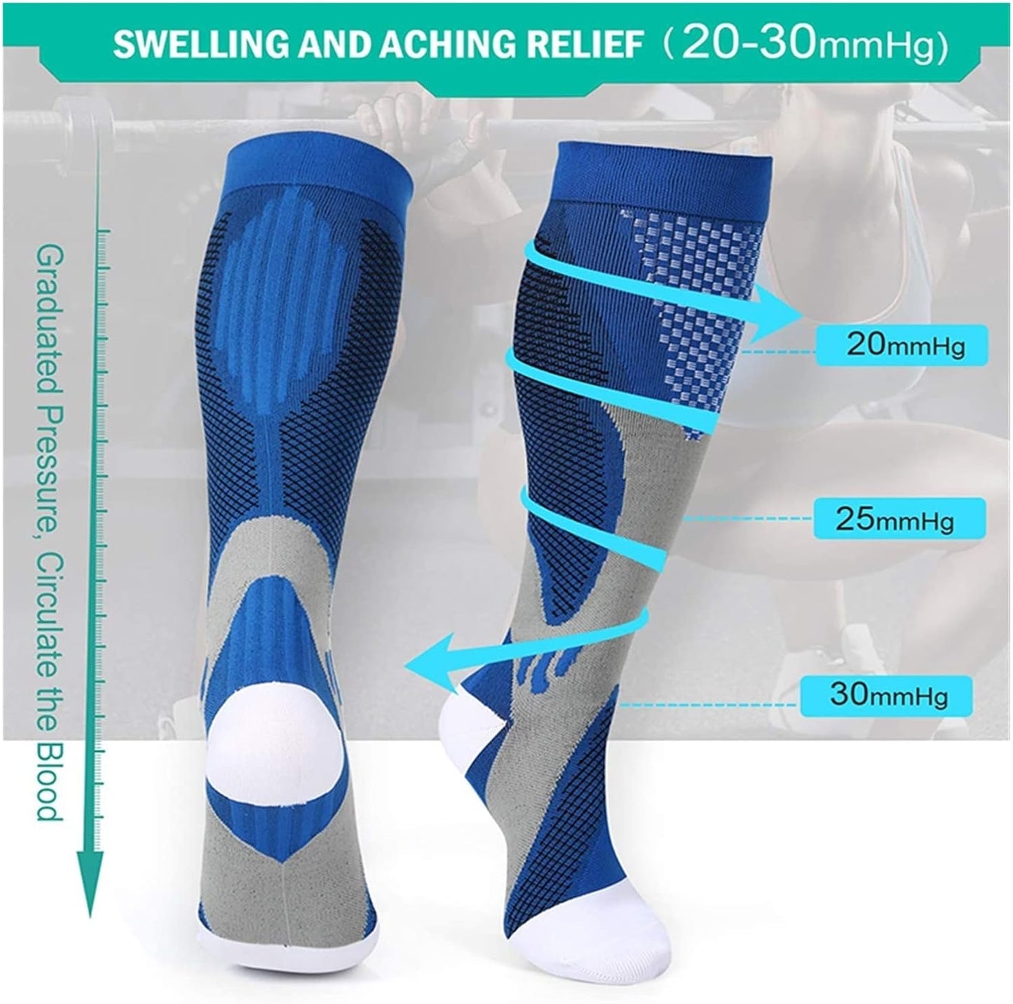 Bamboo Compression Socks for Instant Pain Relief